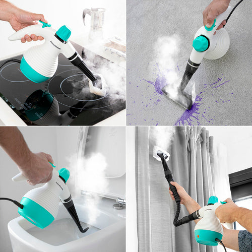 Multi-purpose, 9-in-1 Hand-held Steamer with Accessories Steany